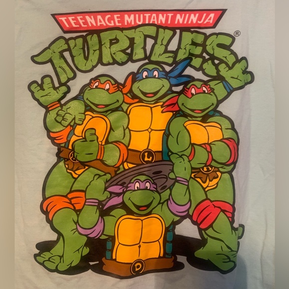 Nickelodeon Teenage Mutant Ninja Turtles Long Sleeve Shirt size Women’s Medium - Picture 4 of 6